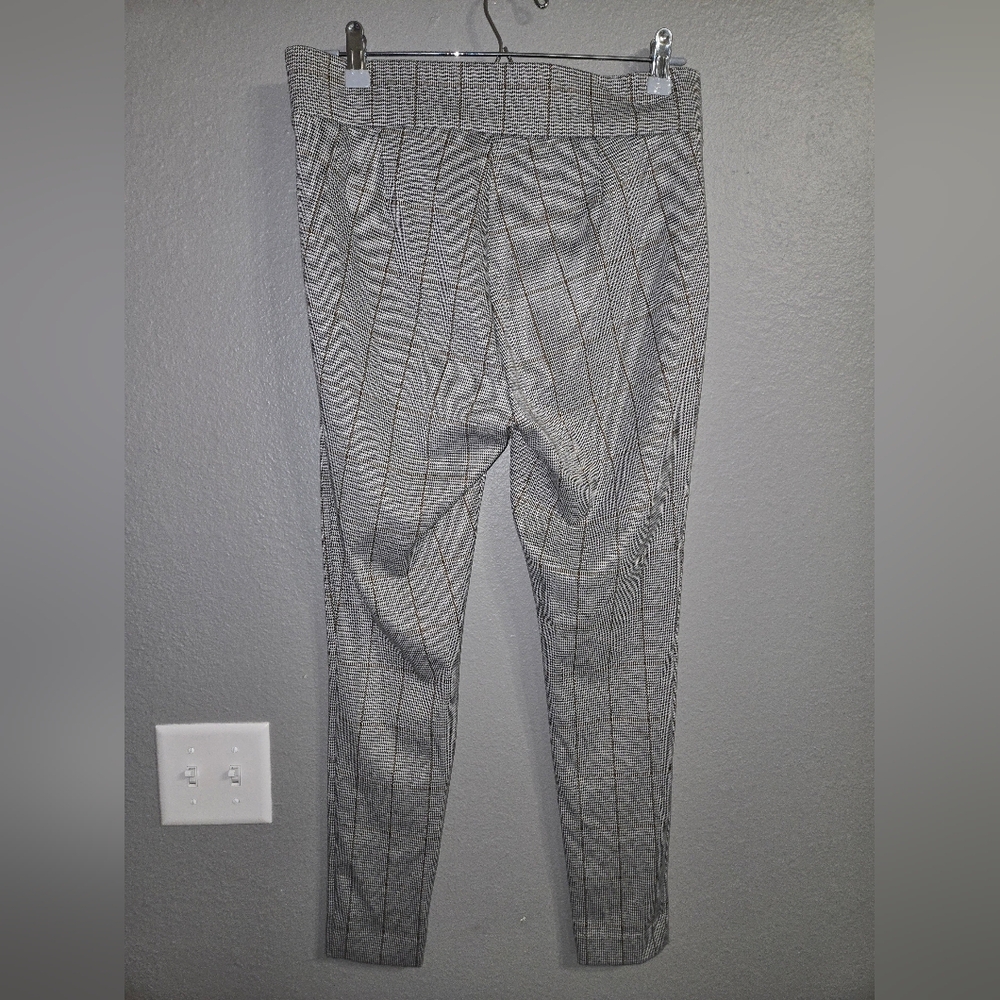 Loft Pull On Plaid Houndstooth Ankle Skinny Pants Size Medium - Picture 15 of 15